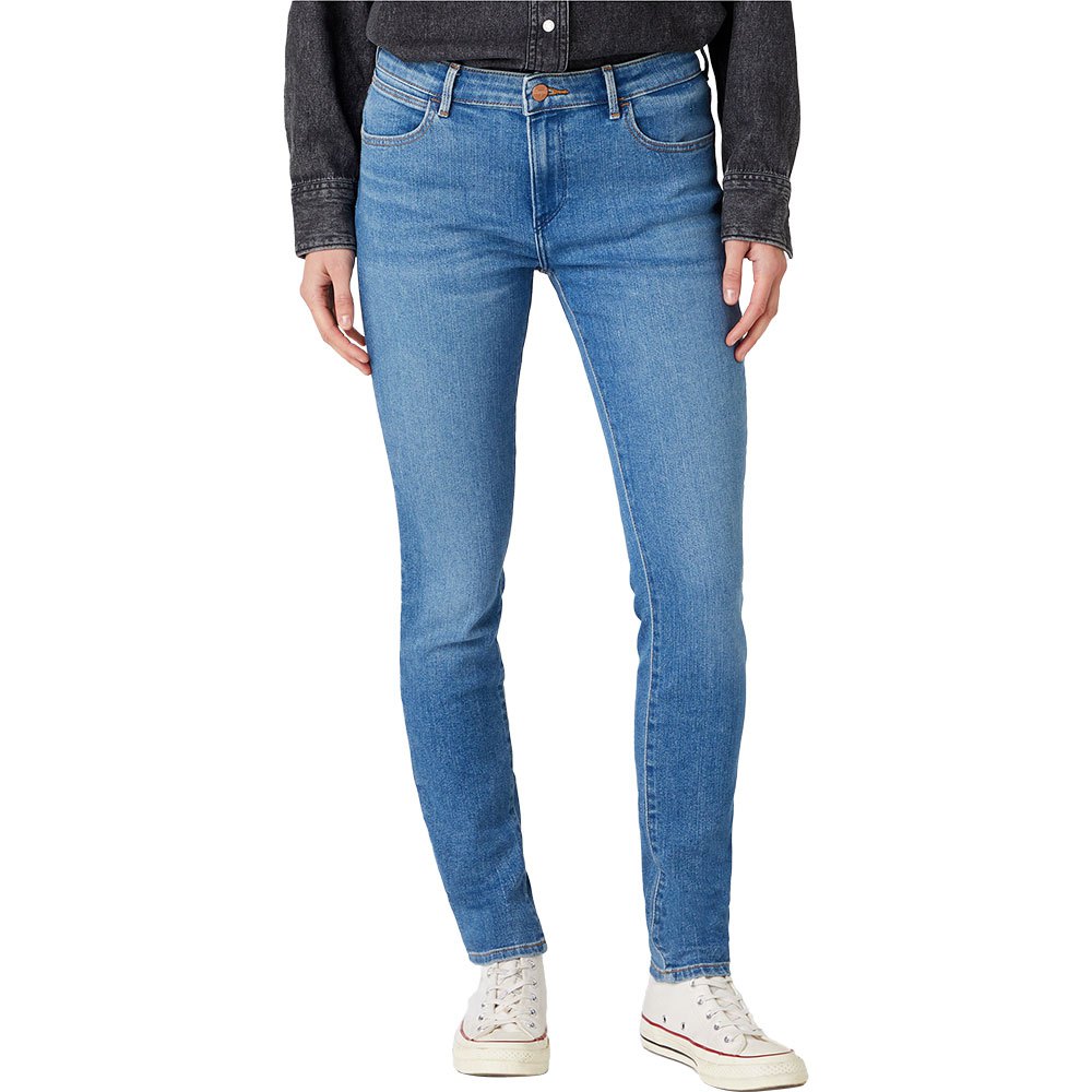 wrangler skinny jeans bleu 28 / 32 femme