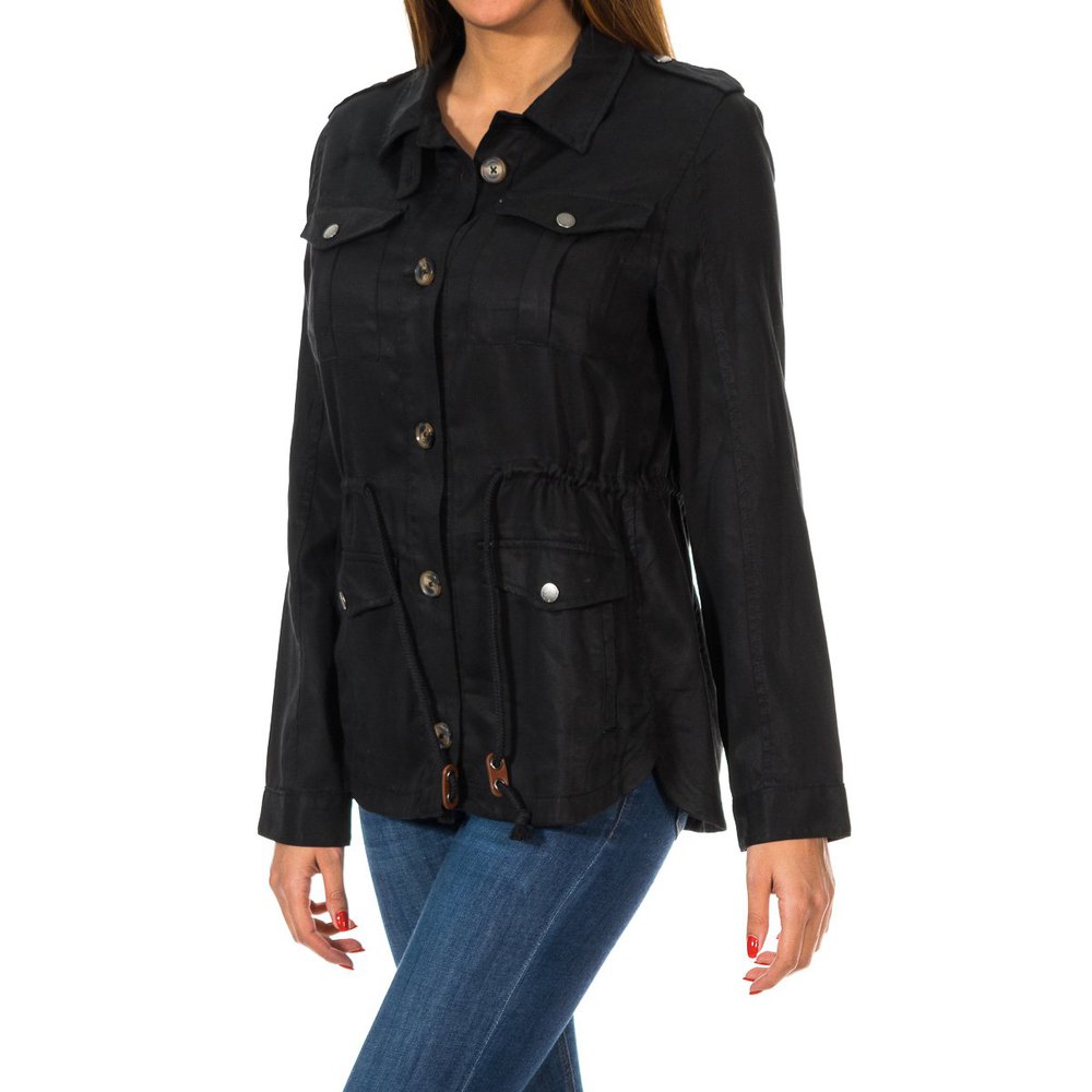 superdry luxe utility jacket noir xs femme