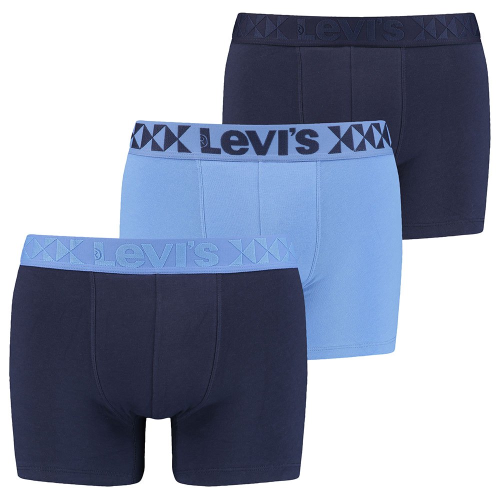 levi´s underwear giftbox denim geo elastics slip boxer 3 units bleu s homme