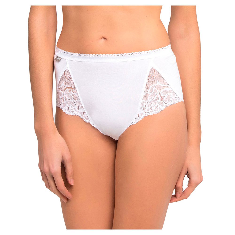 playtex cotton lace panties 2 units blanc 44 femme