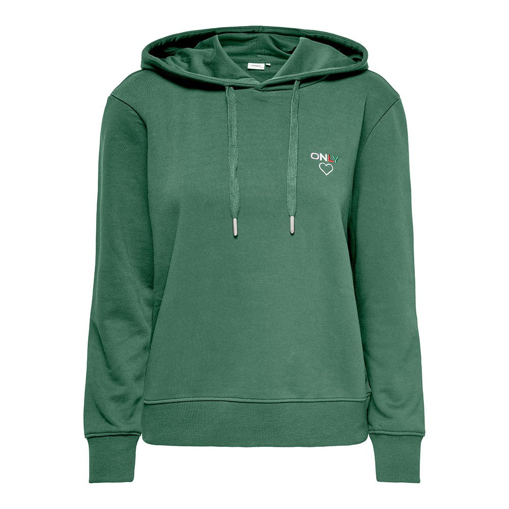 only noomi logo hoodie vert s femme