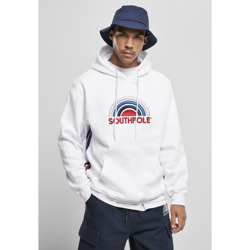 southpole sweatshirt multi color logo blanc m homme