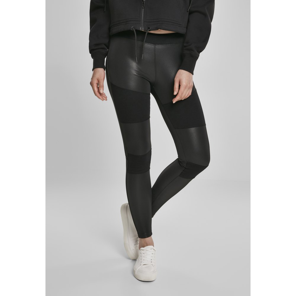 urban classics leggings fake leather noir l femme