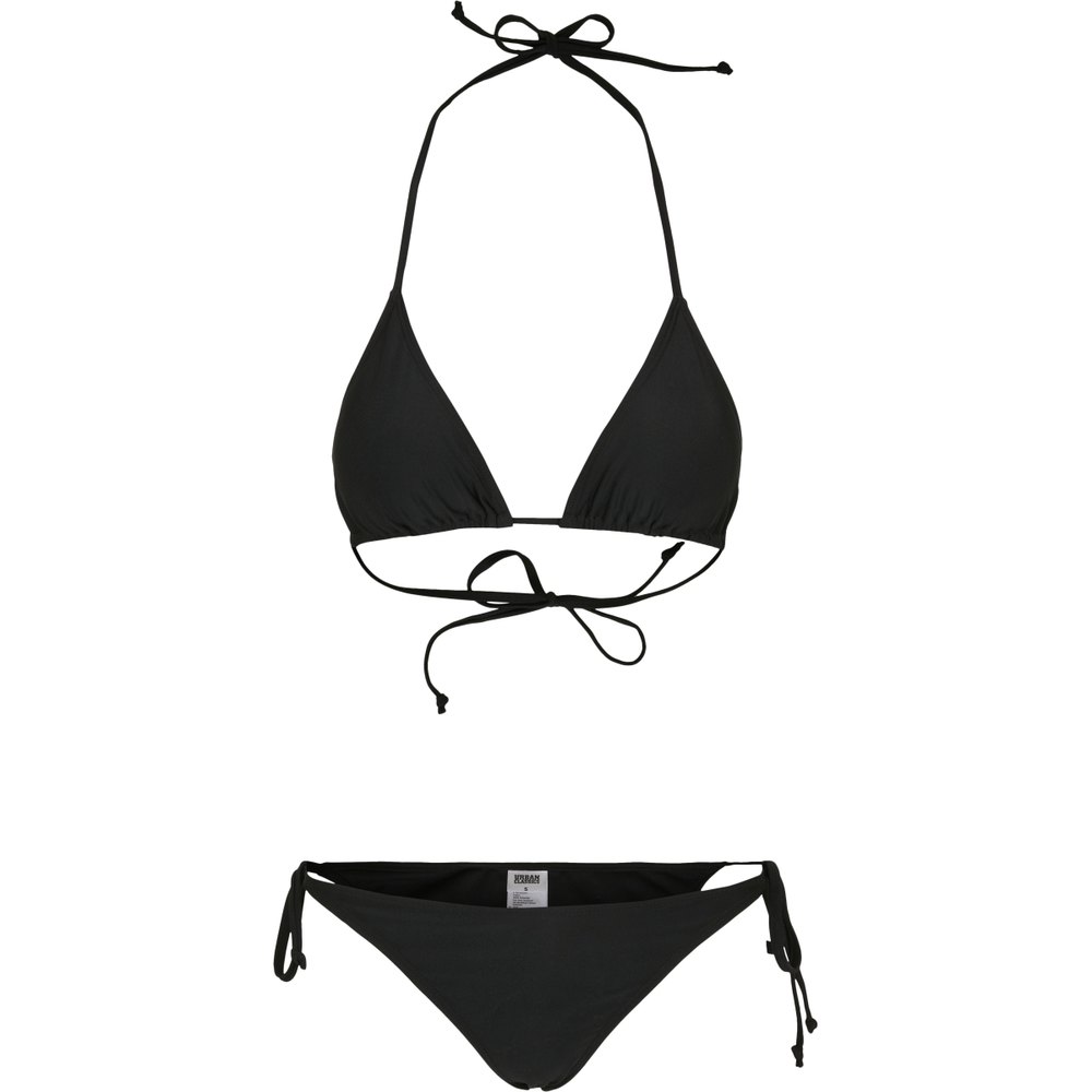urban classics recyclable triangle bikini noir xs femme