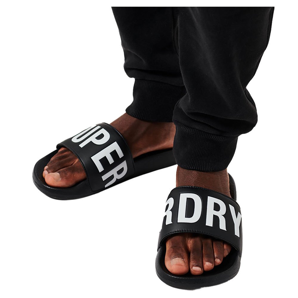superdry code core pool sandals noir eu 42-43 homme