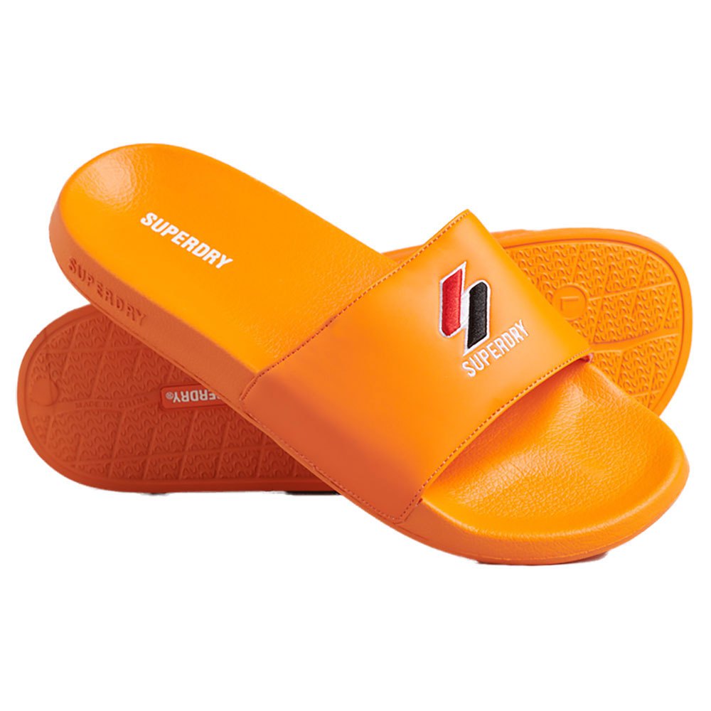 superdry code essential pool sandals orange eu 44-45 homme