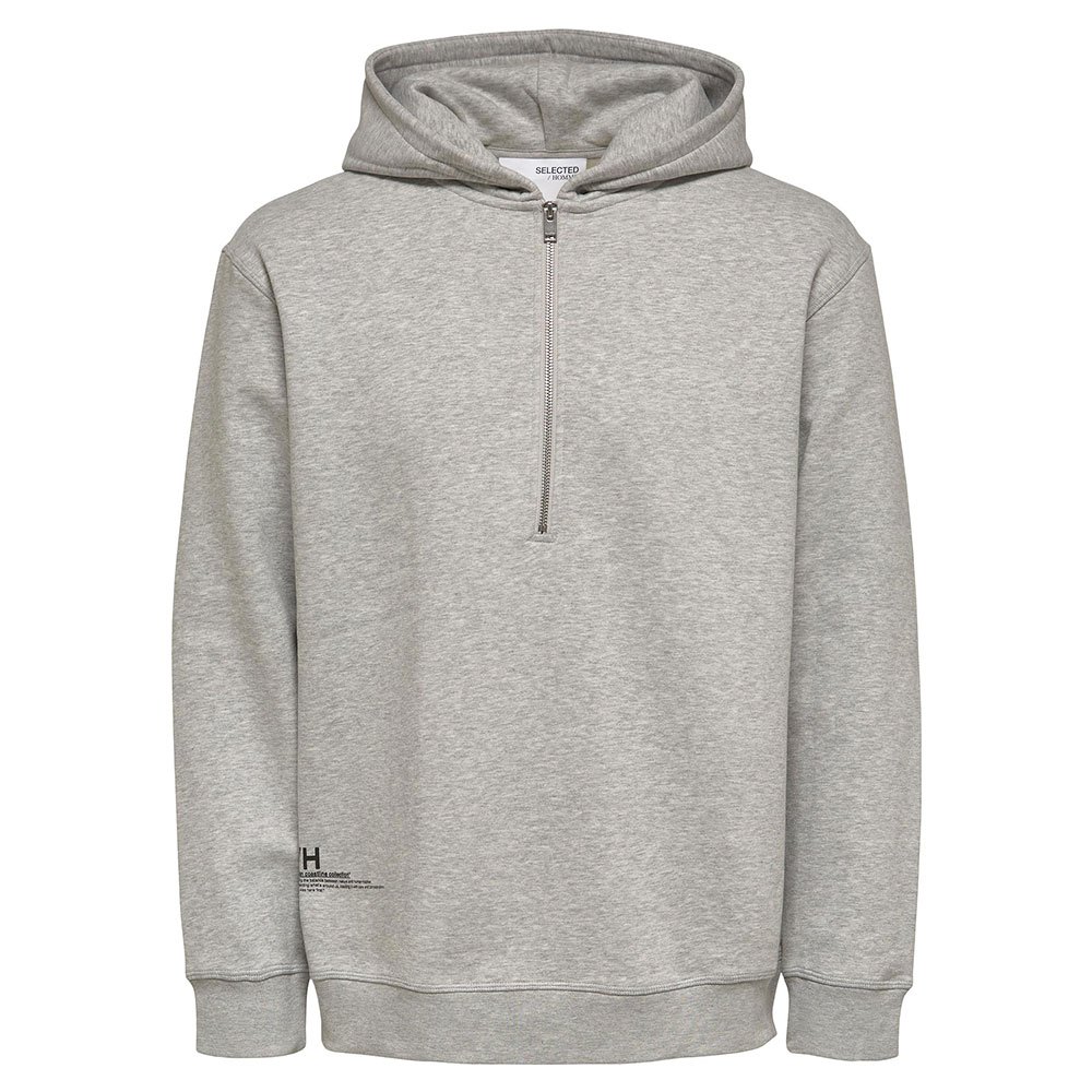 selected relax major hoodie gris l homme