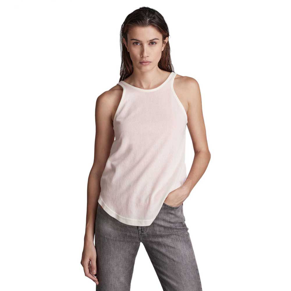 g-star double layered sleeveless t-shirt rose xs femme