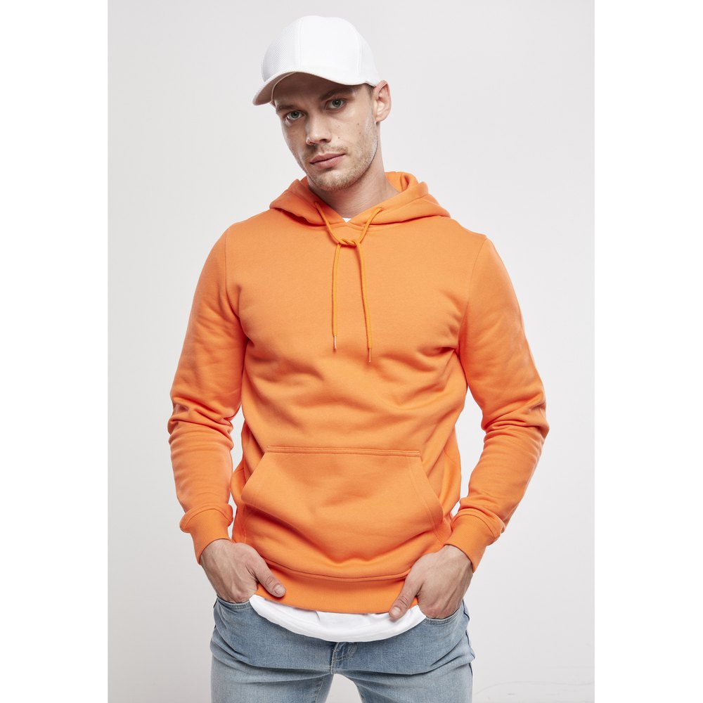urban classics hoodie organic basic orange m homme