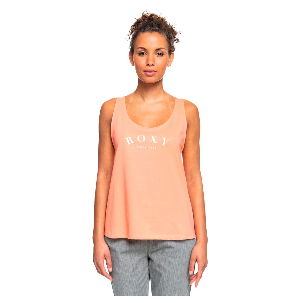 roxy closing party sleeveless t-shirt orange m femme