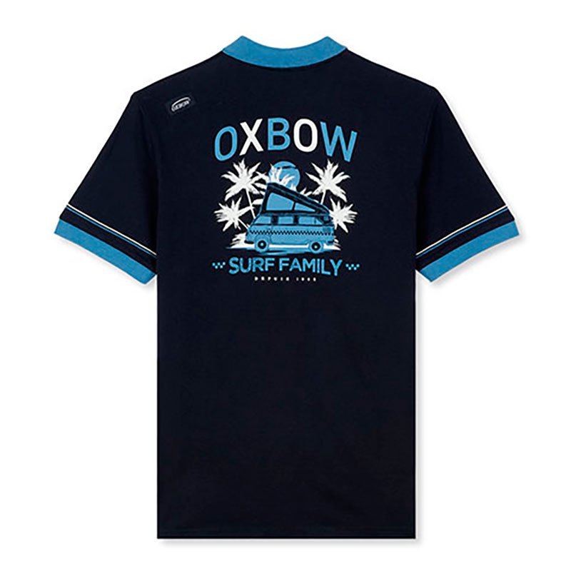 oxbow neboss short sleeve polo bleu s homme