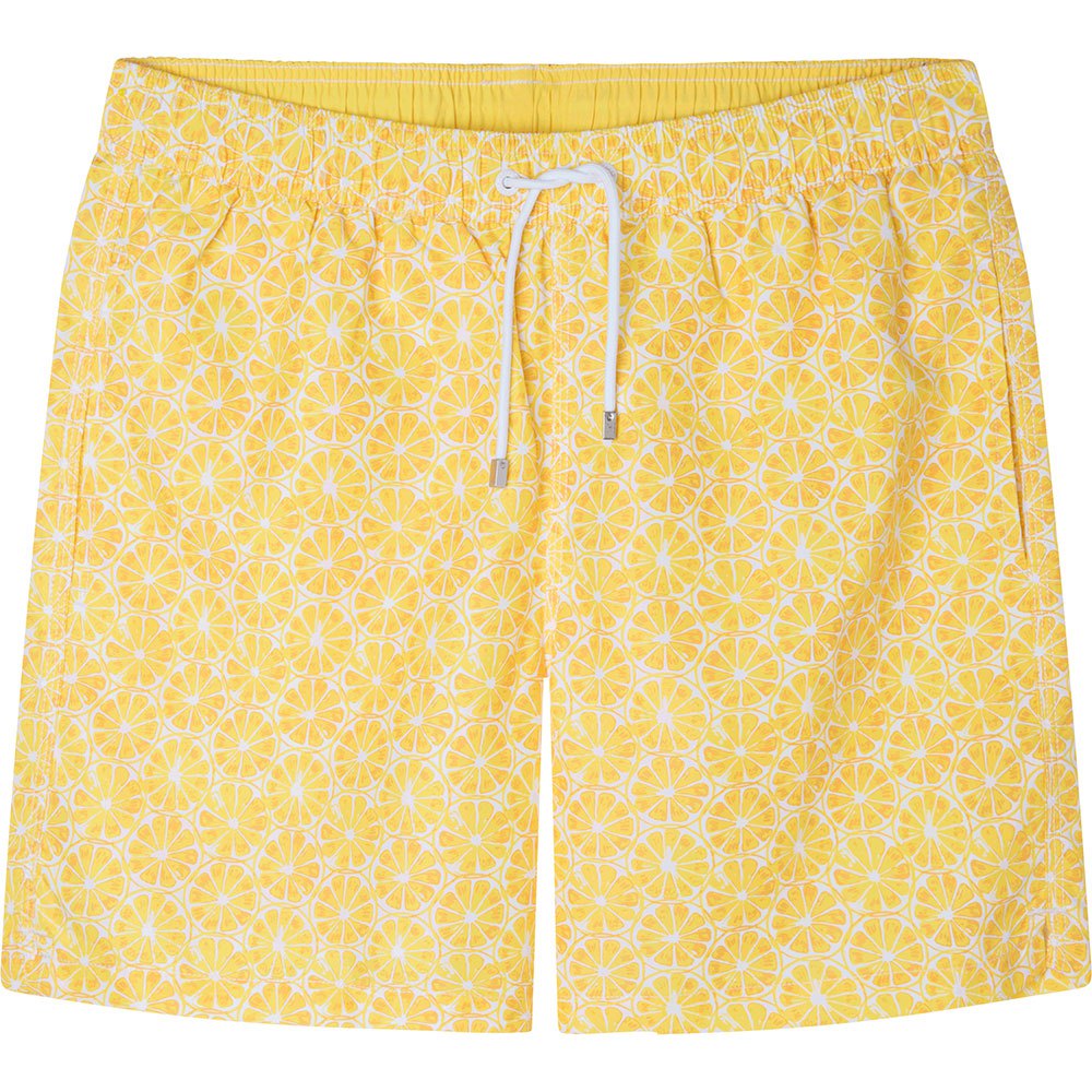 hackett citrus fruits swimming shorts jaune m homme