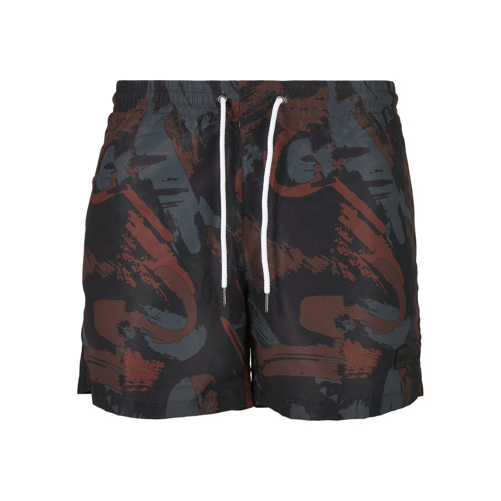 urban classics swim shorts pattern noir l homme