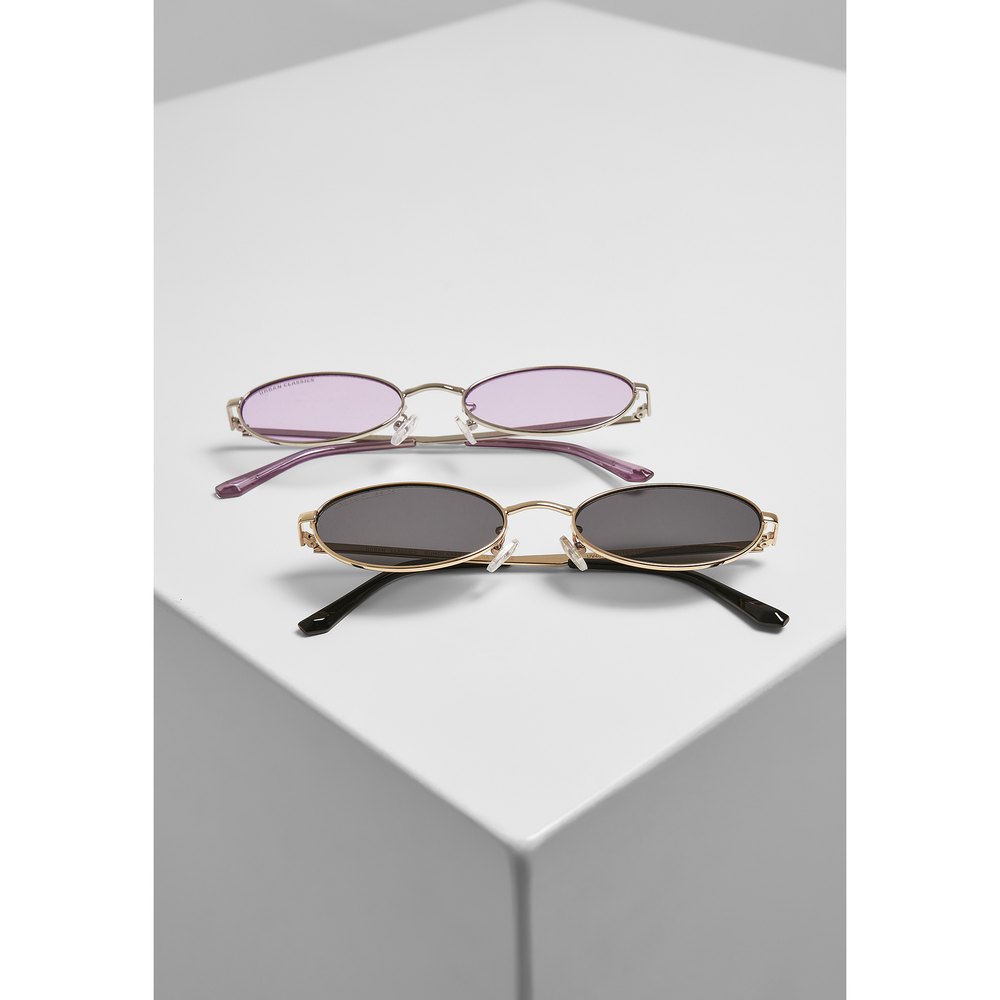 urban classics set of 2 sunglasses palma jaune  homme
