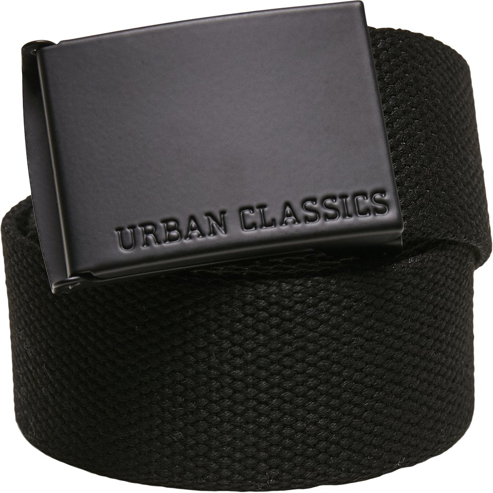 urban classics belt coloured buckle canvas noir l-xl homme