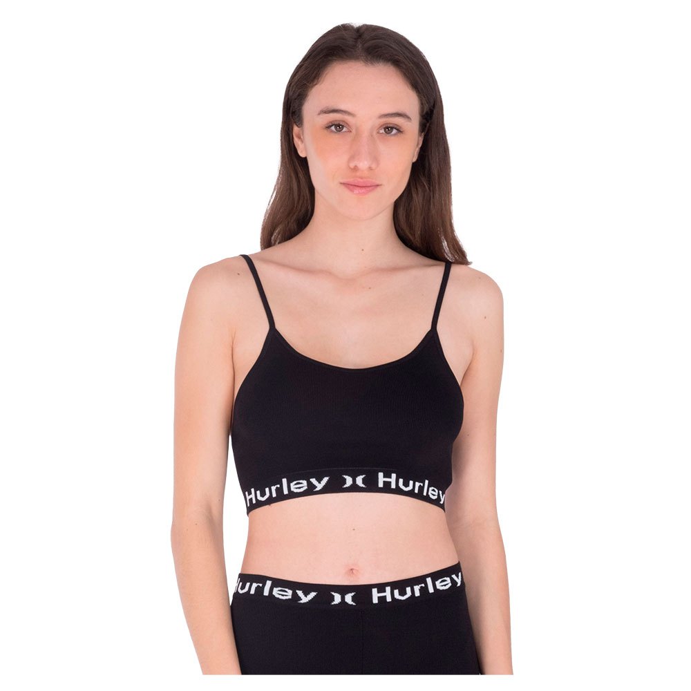 hurley one&only text active top noir l femme