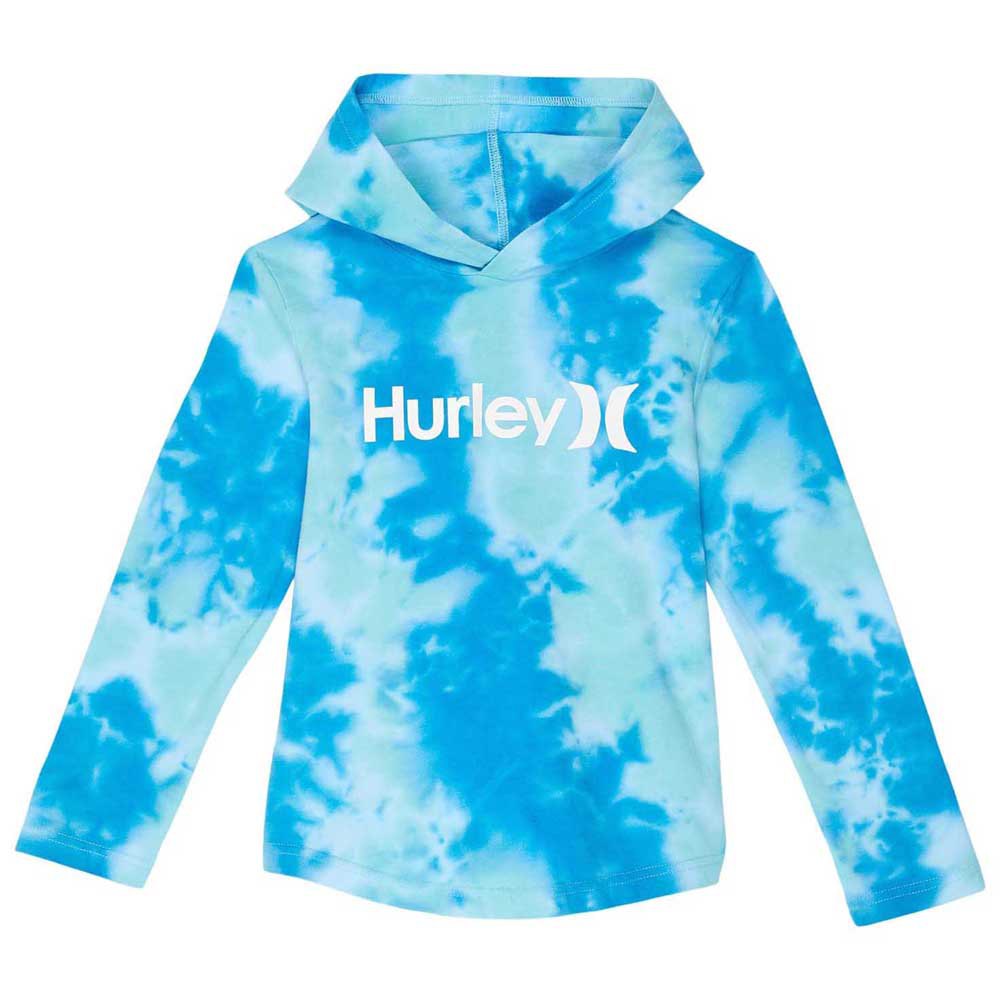 hurley tie dye pullover kids hoodie bleu l garçon