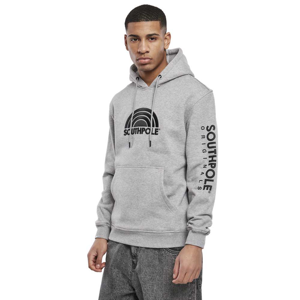 southpole halfmoon hoodie gris s homme