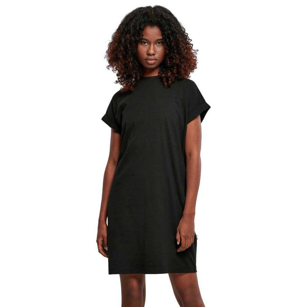 urban classics rainbow short sleeve short dress noir 5xl femme