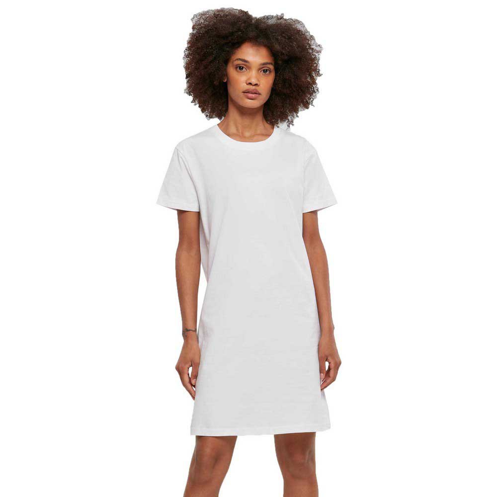 urban classics recycled cotton boxy short sleeve short dress blanc xl femme