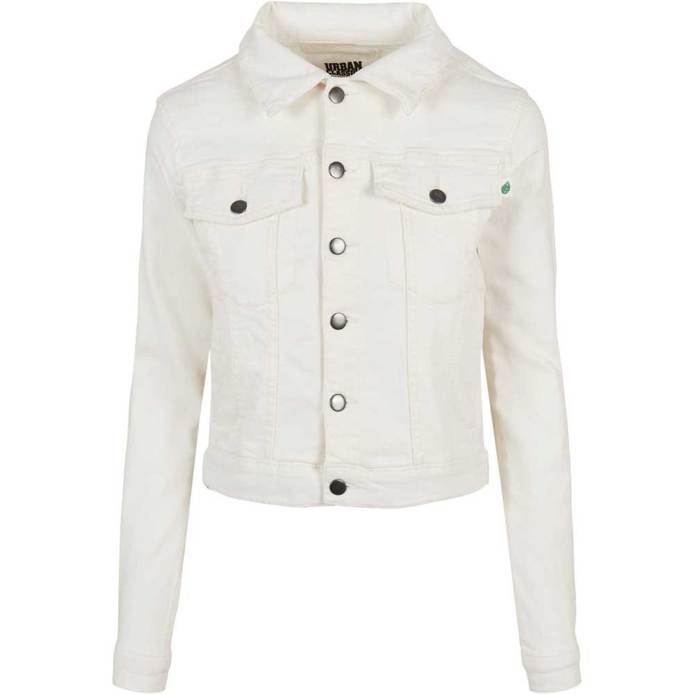 urban classics organic denim jacket blanc s femme