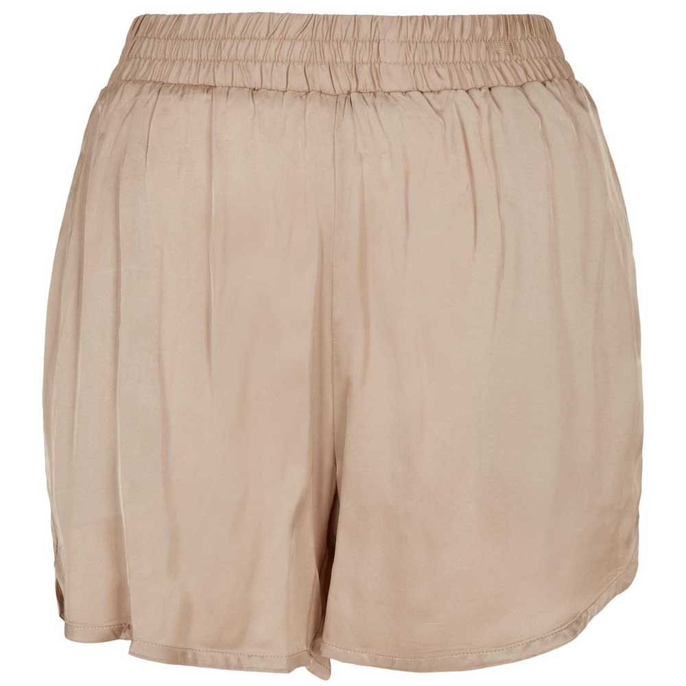 urban classics viscose satin resort shorts beige 5xl femme