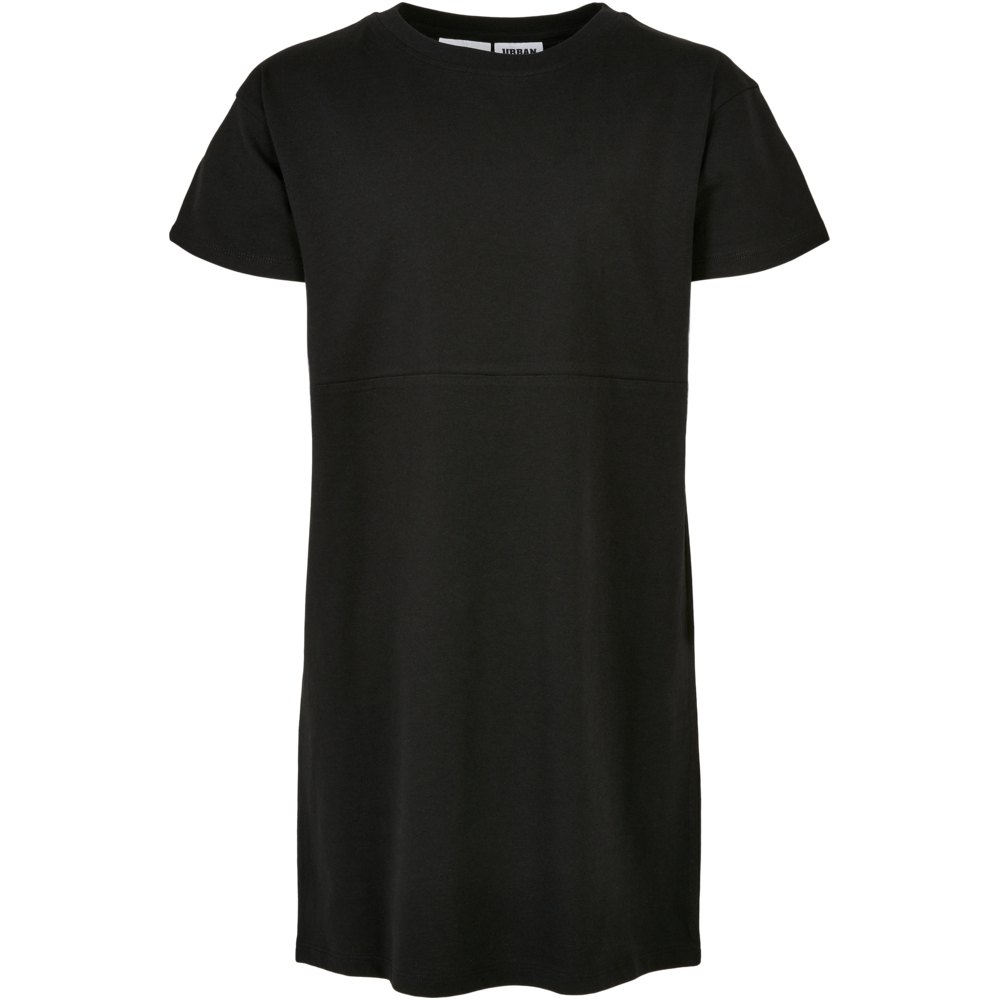 urban classics organic oversized short sleeve short dress noir 122-128 cm fille