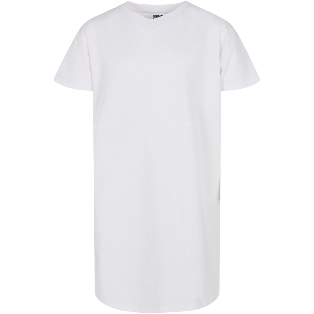 urban classics organic oversized short sleeve short dress blanc 158-164 cm femme