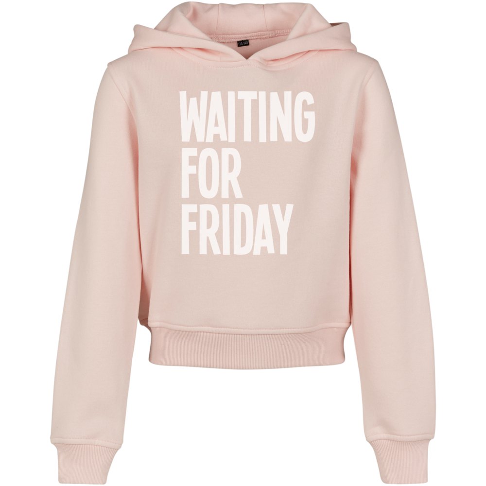 mister tee waiting for friday hoodie rose 122-128 cm fille