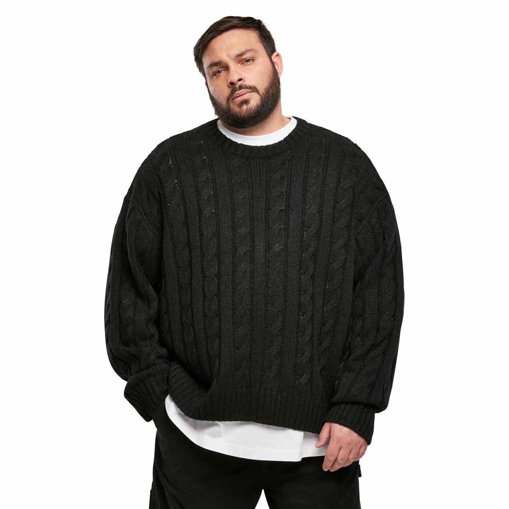 urban classics boxy sweatshirt noir 2xl homme