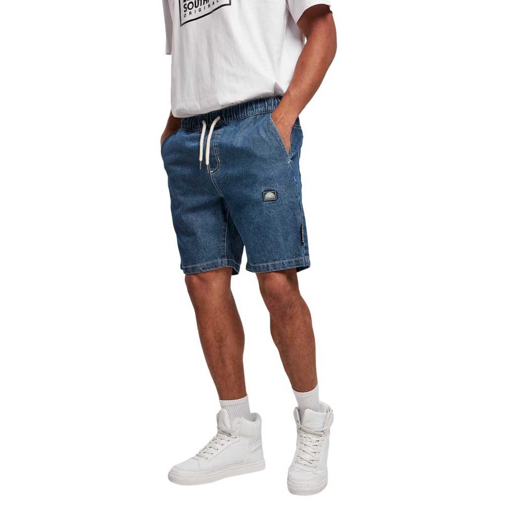 southpole regular waist denim shorts bleu 2xl homme