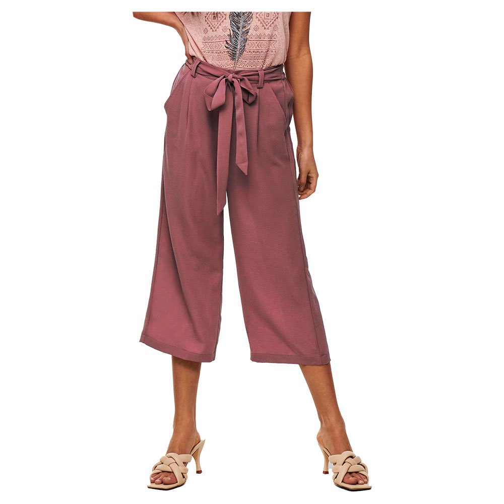 only winner palazzo culotte woven pants rose 42 femme