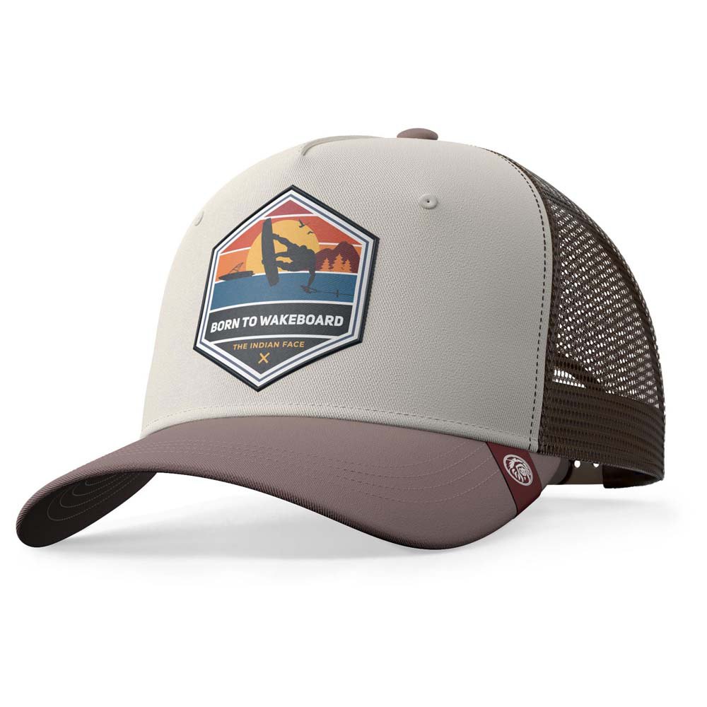 the indian face born to wakeboard trucker cap marron  homme