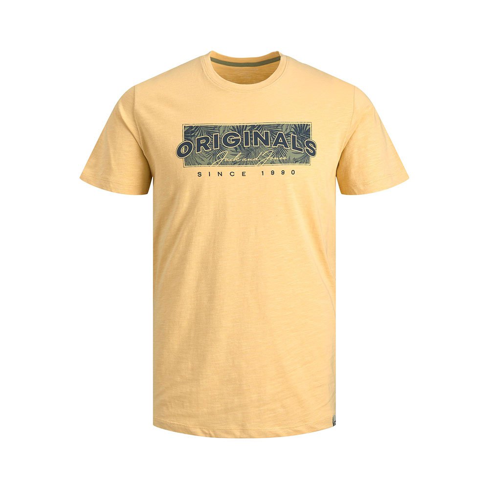 jack & jones bloomer branding short sleeve crew neck t-shirt beige 2xl homme