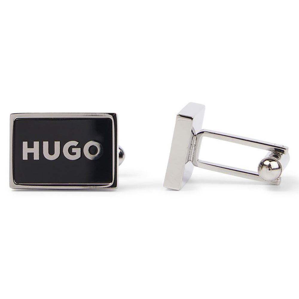 hugo e-frame cufflinks argenté  homme