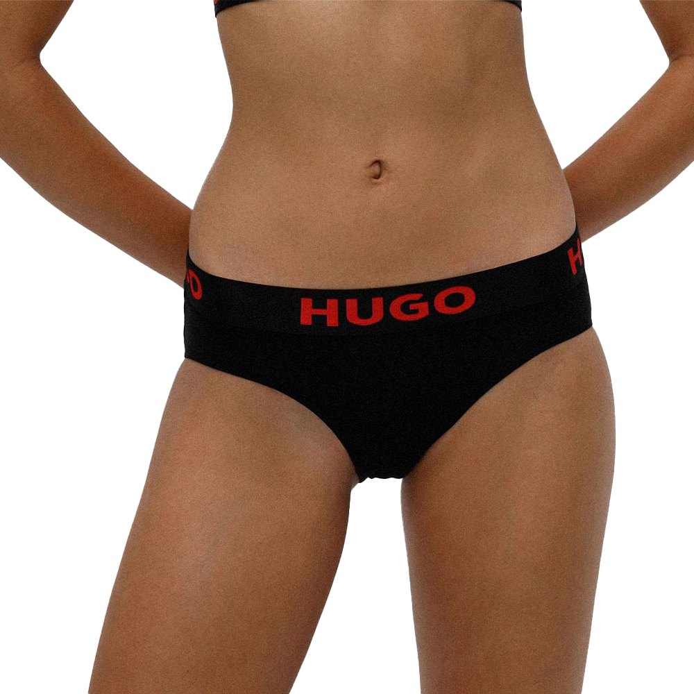 hugo sporty logo panties noir xl femme