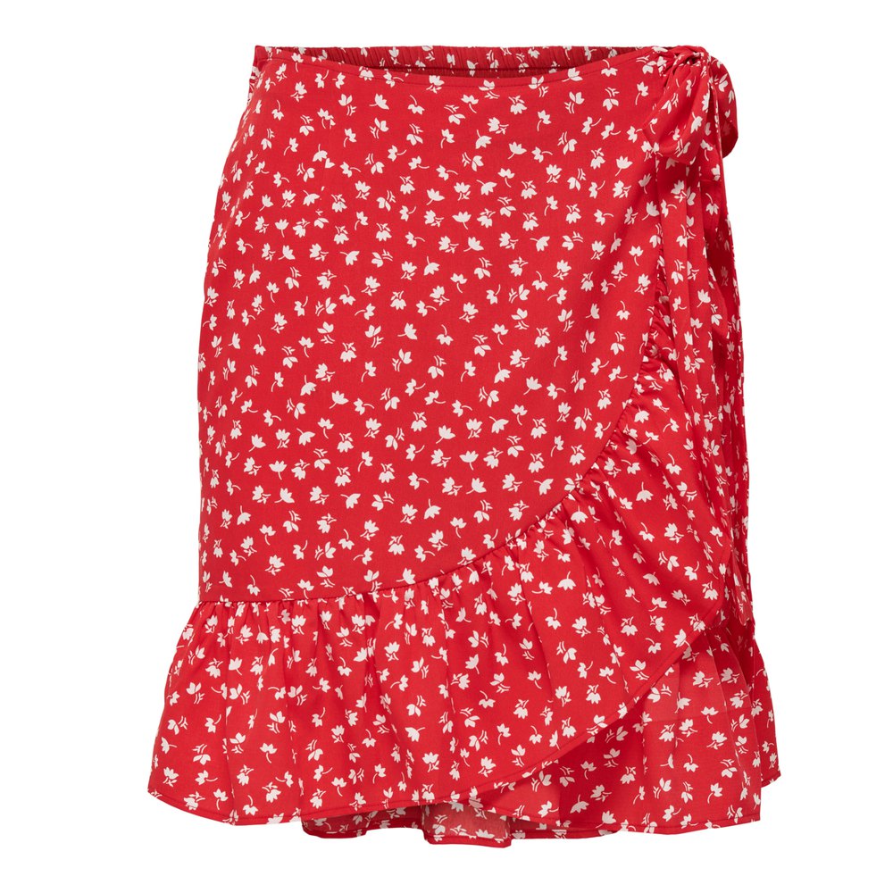 only olivia wrap short skirt rouge l femme