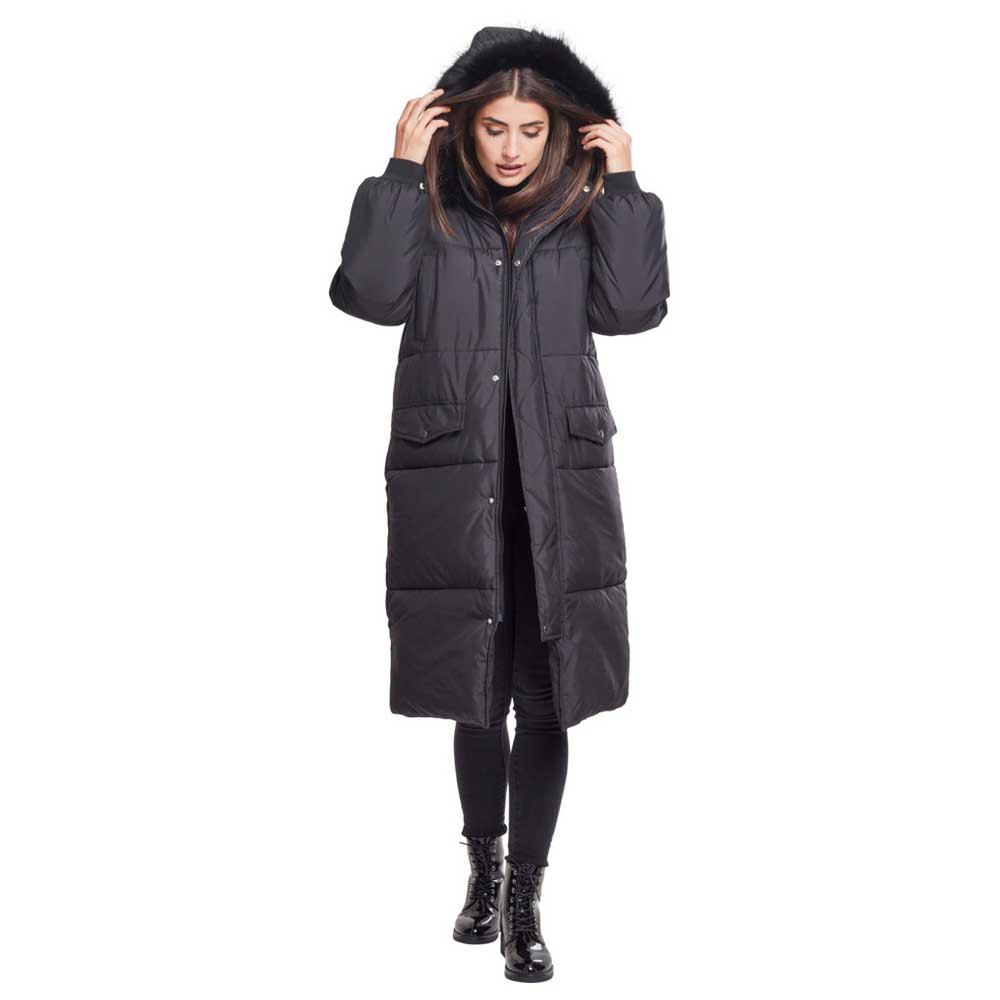 urban classics oversize puffer coat noir s femme