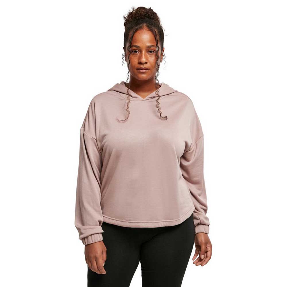 urban classics oversized shaped modal terry hoodie rose 2xl femme