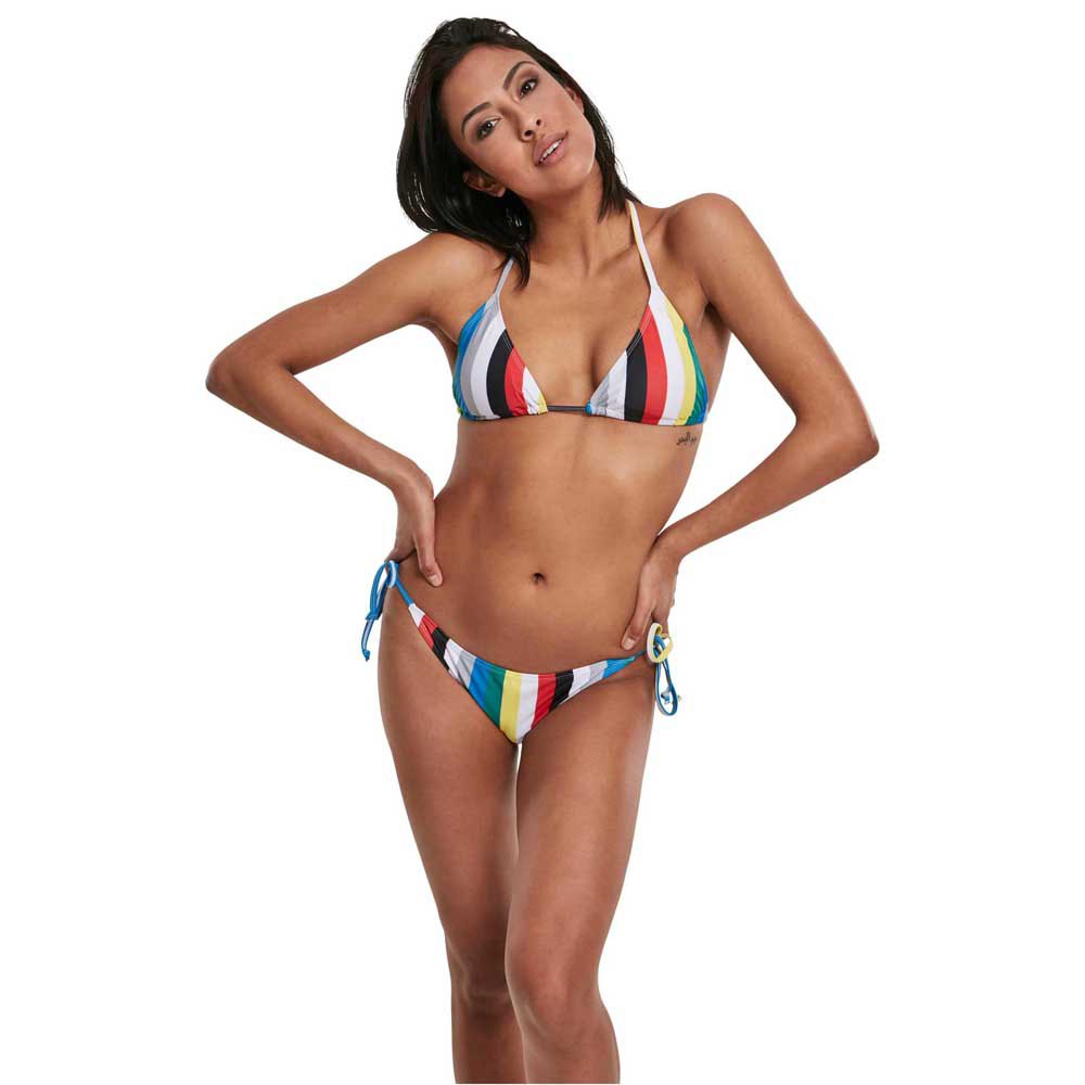 urban classics stripe bikini multicolore xl femme