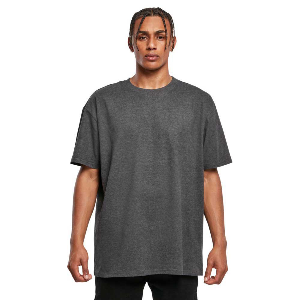build your brand heavy oversized short sleeve round neck t-shirt gris 5xl homme