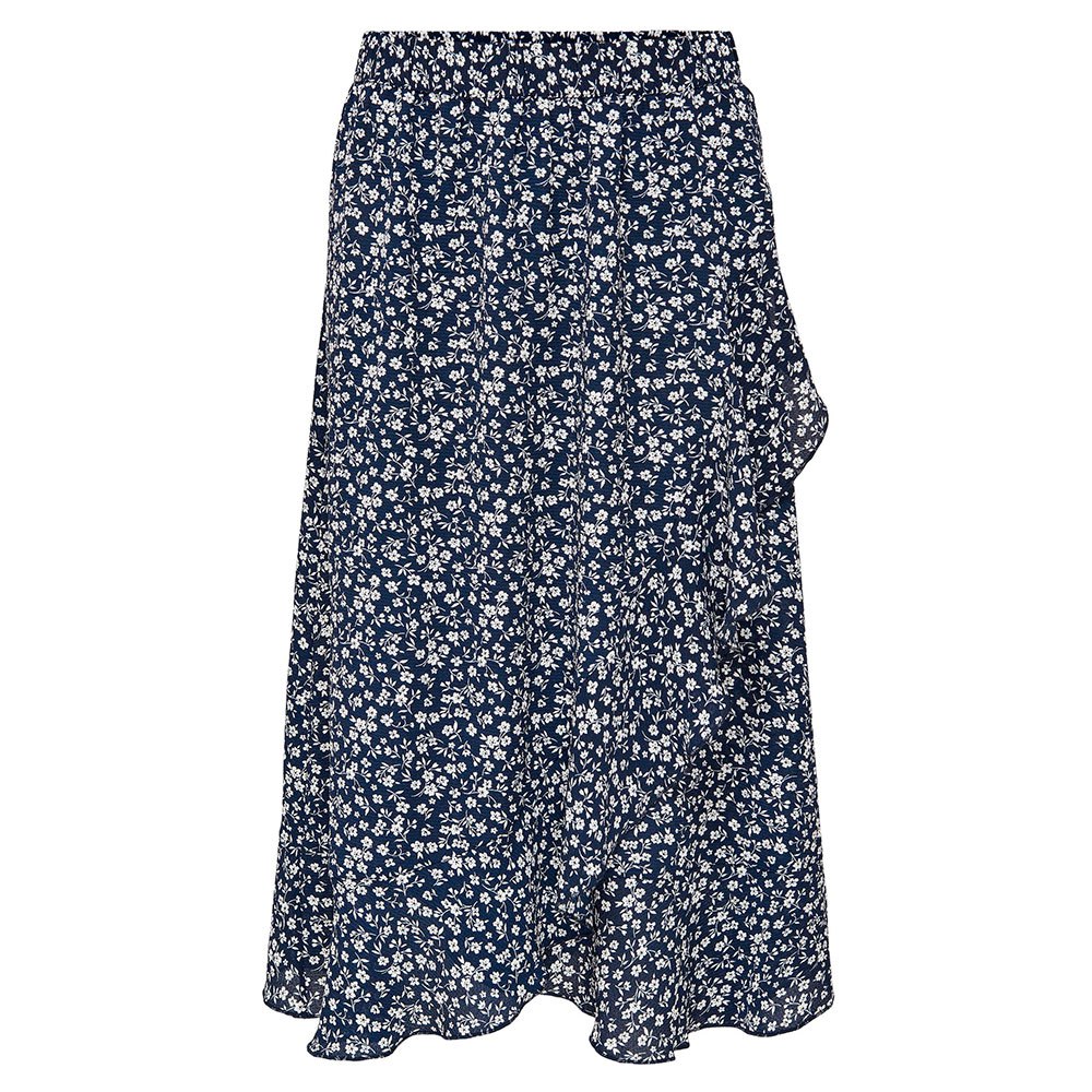 only carly flounce long skirt bleu s femme