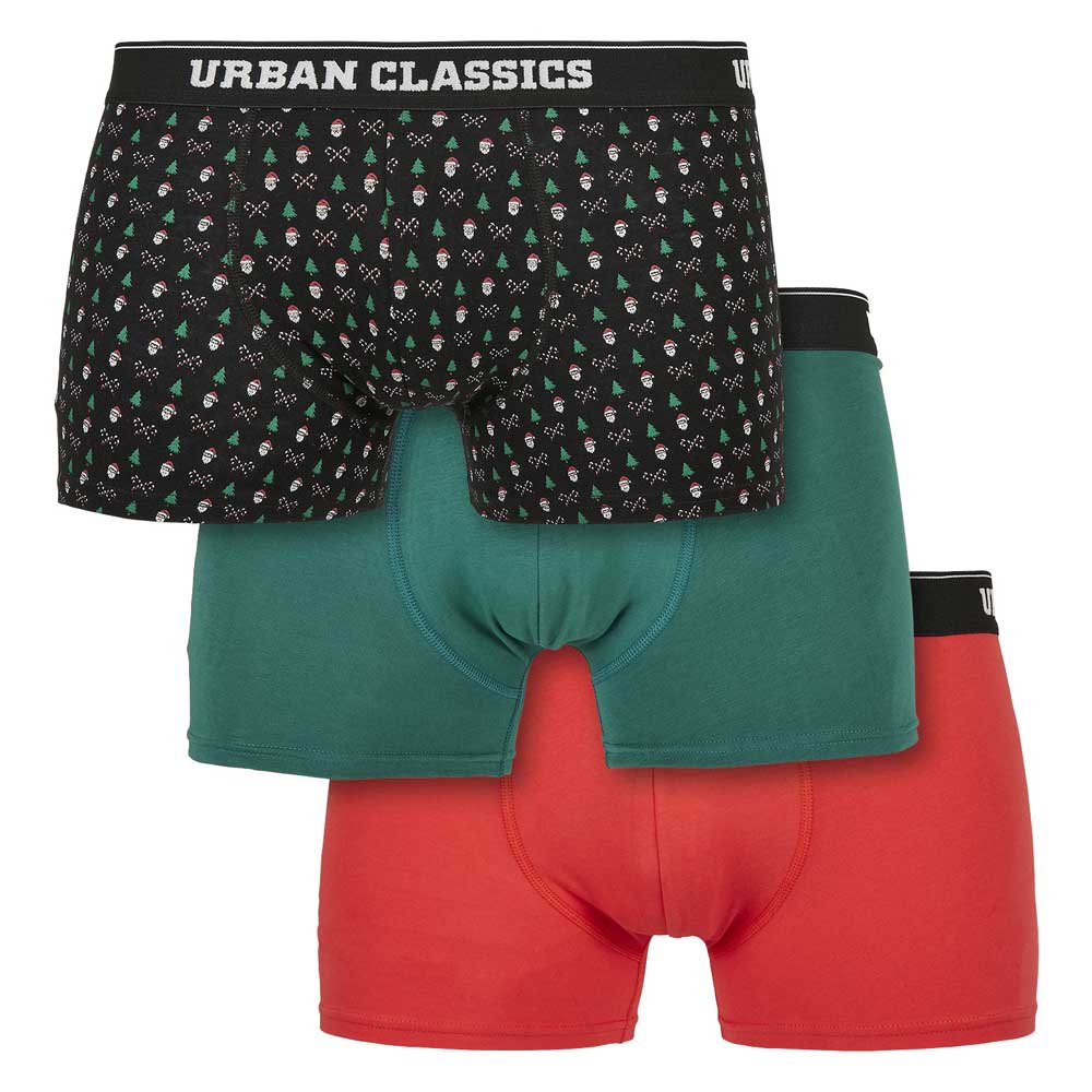 urban classics organic x-mas boxer 3 units multicolore m homme