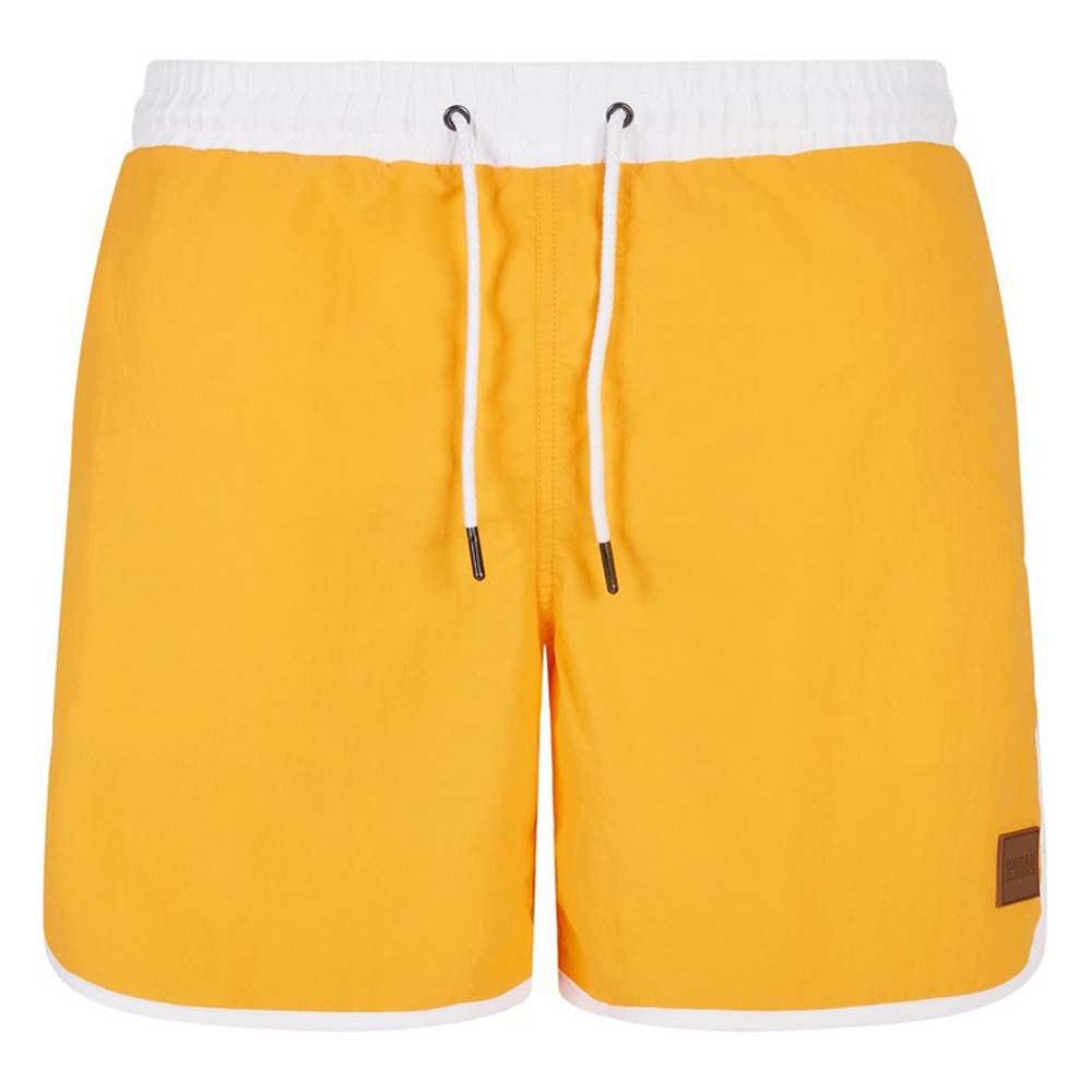 urban classics retro swimming shorts jaune l homme