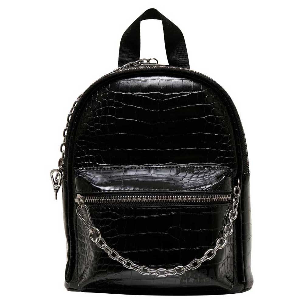 urban classics croco synthetic backpack noir