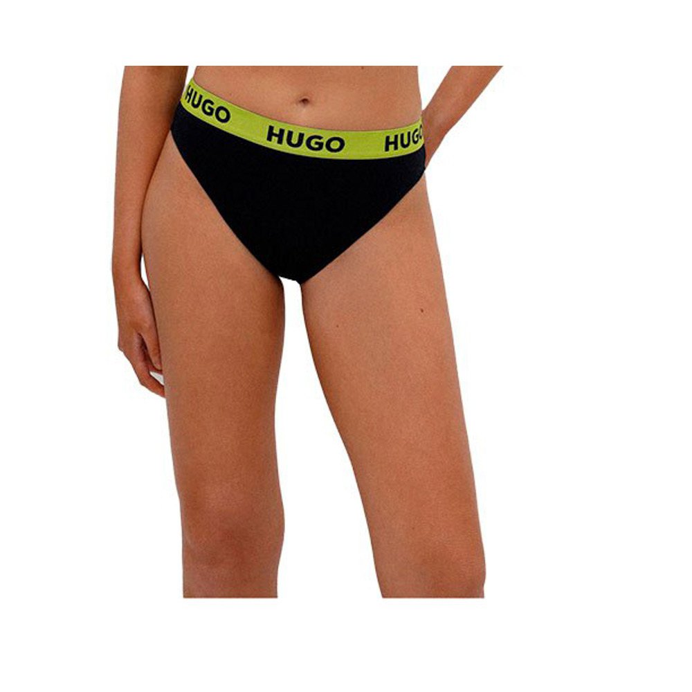 hugo classic sporty bikini bottom noir xl femme