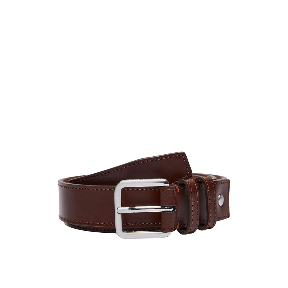 selected nate leather belt noir 95 cm homme