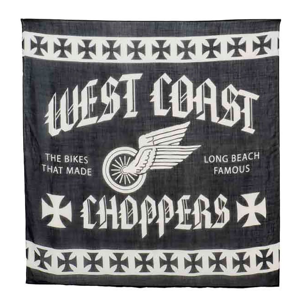 west coast choppers wings scarf noir  homme