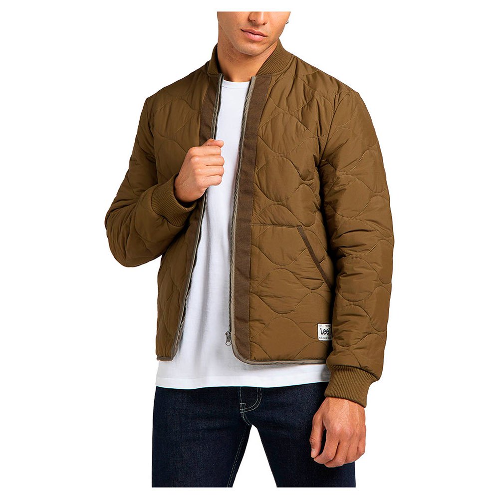 lee quilted jacket marron l homme
