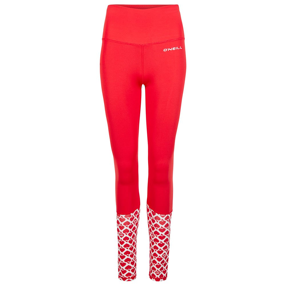 o´neill 1550066 active hrt leggings rouge xs femme